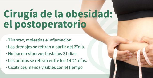 cirugia obesidad recomendaciones postoperatorio