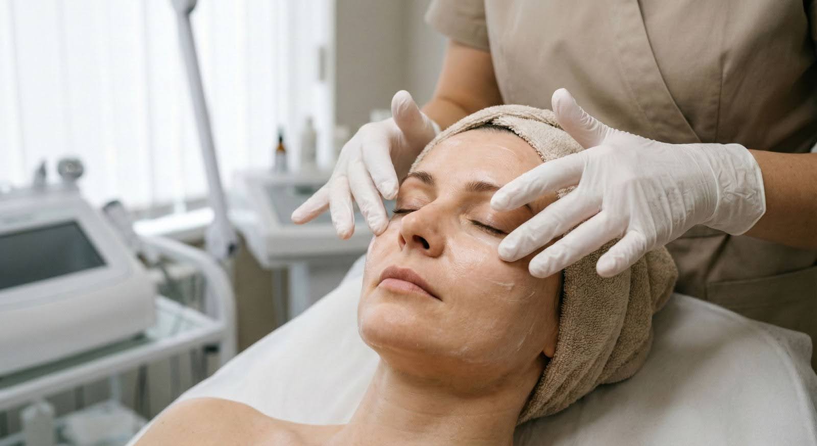 Mujer toma un masaje linfático